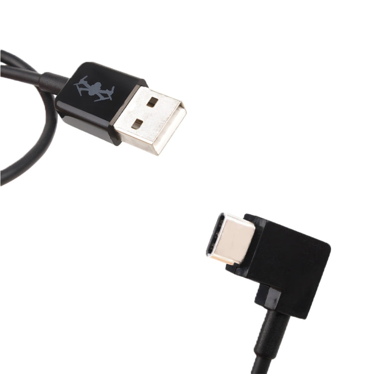 30cm USB to USB-C / Type-C Right Angle Data Connector Cable for DJI SPARK / MAVIC PRO / Phantom 3 & 4 / Inspire 1 & 2, USB to USB-C / Type-C – Durable Build, Easy to Use