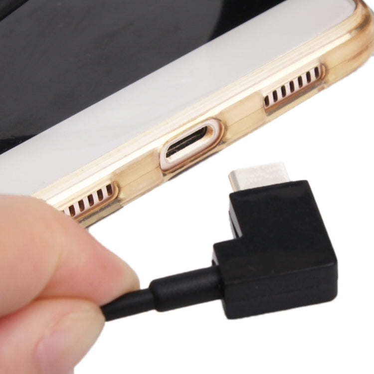 30cm USB to USB-C / Type-C Right Angle Data Connector Cable for DJI SPARK / MAVIC PRO / Phantom 3 & 4 / Inspire 1 & 2, USB to USB-C / Type-C – Durable Build, Easy to Use