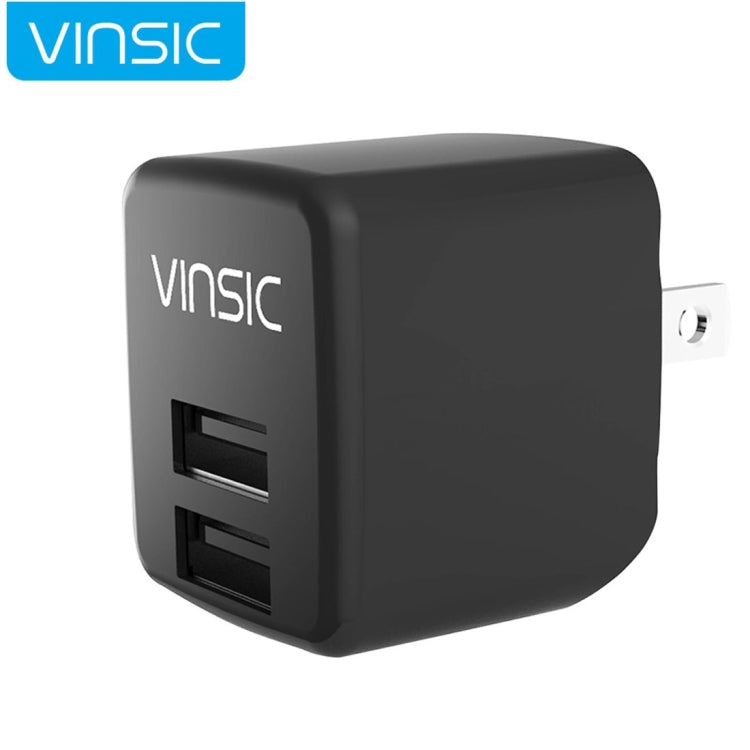 Vinsic 12W 5V 2.4A Output Dual USB Wall Charger USB Charger Adapter – TPU