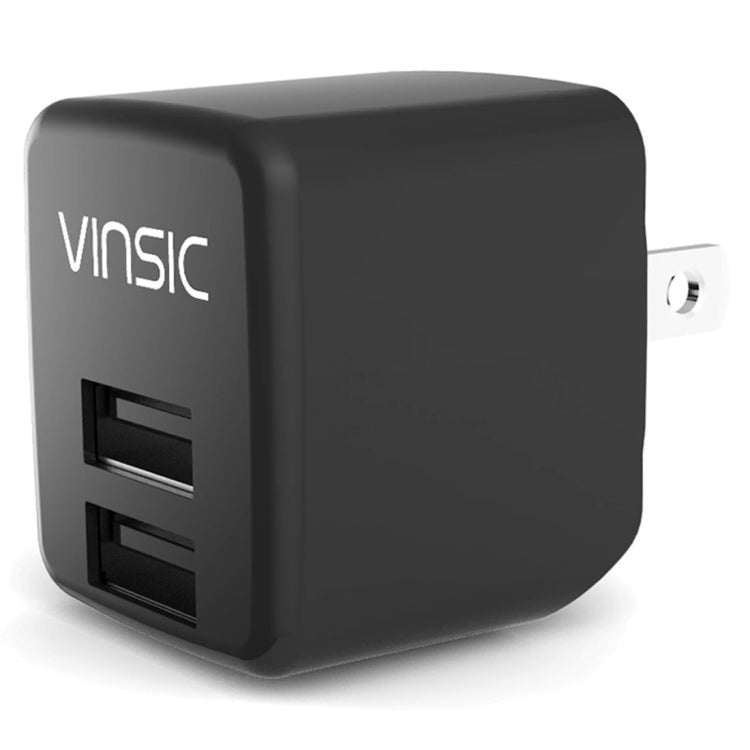 Vinsic 12W 5V 2.4A Output Dual USB Wall Charger USB Charger Adapter – TPU