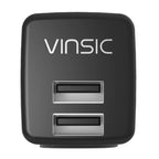 Vinsic 12W 5V 2.4A Output Dual USB Wall Charger USB Charger Adapter – TPU