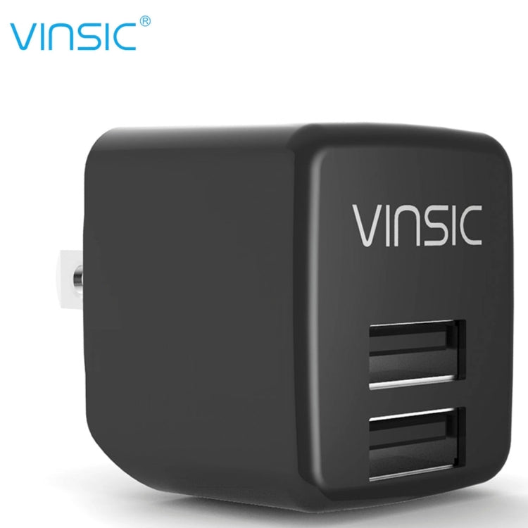 Vinsic 12W 5V 2.4A Output Dual USB Wall Charger USB Charger Adapter – TPU