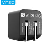 Vinsic 12W 5V 2.4A Output Dual USB Wall Charger USB Charger Adapter – TPU