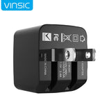 Vinsic 12W 5V 2.4A Output Dual USB Wall Charger USB Charger Adapter – TPU