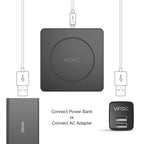 Vinsic 5V 1A Output Qi Standard Portable Wireless Charger Pad, Vinsic – Wireless Charging, TPU