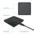 Vinsic 5V 1A Output Qi Standard Portable Wireless Charger Pad, Vinsic – Wireless Charging, TPU