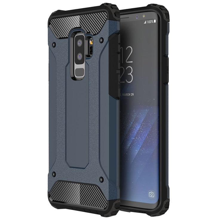 For Galaxy S9+ TPU + PC 360 Degree Protection Shockproof Protective Back Case, For Galaxy S9+, For Samsung Galaxy S9+ For Galaxy S9+ Navy Blue