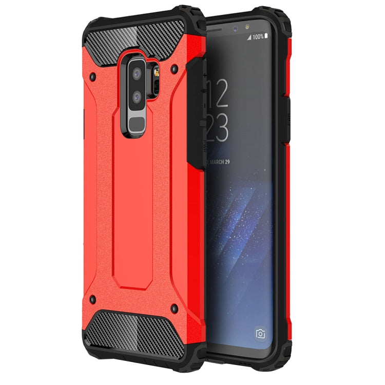 TPU + PC 360 Degree Protection Shockproof Protective Back Case – Shockproof, TPU, For Galaxy S9+, For Samsung Galaxy S9+ For Samsung Galaxy S9+ Red