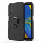PC + TPU Shockproof Protective Case for Galaxy A70, with Magnetic Ring Holder, For Galaxy A70 For Galaxy A70 Black
