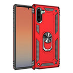 Armor Shockproof TPU + PC Protective Case for Galaxy Note10 / Note10 5G, with 360 Degree Rotation Holder, For Galaxy Note 10 For Galaxy Note 10 Red