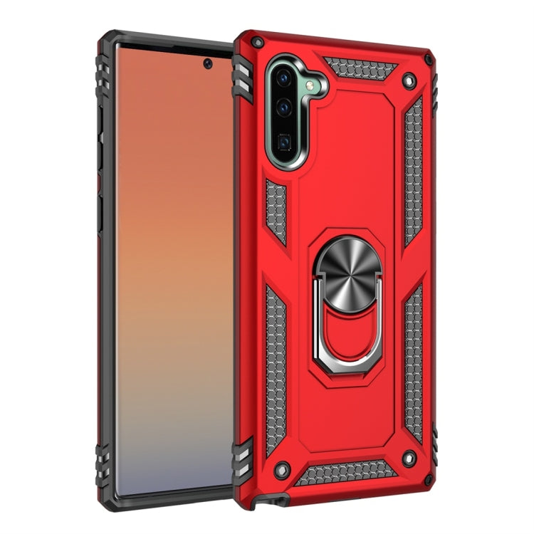 Armor Shockproof TPU + PC Protective Case for Galaxy Note10 / Note10 5G, with 360 Degree Rotation Holder, For Galaxy Note 10 For Galaxy Note 10 Red