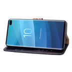 Business Style Oil Wax Texture Horizontal Flip Leather Case for Galaxy S10 Plus, with Holder & Card Slots & Wallet, For Galaxy S10 Plus