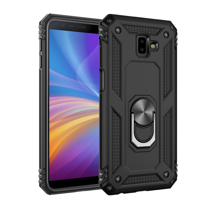 Armor Shockproof TPU + PC Protective Case for Galaxy J6 Plus, with 360 Degree Rotation Holder, For Galaxy J6 Plus For Galaxy J6 Plus Black