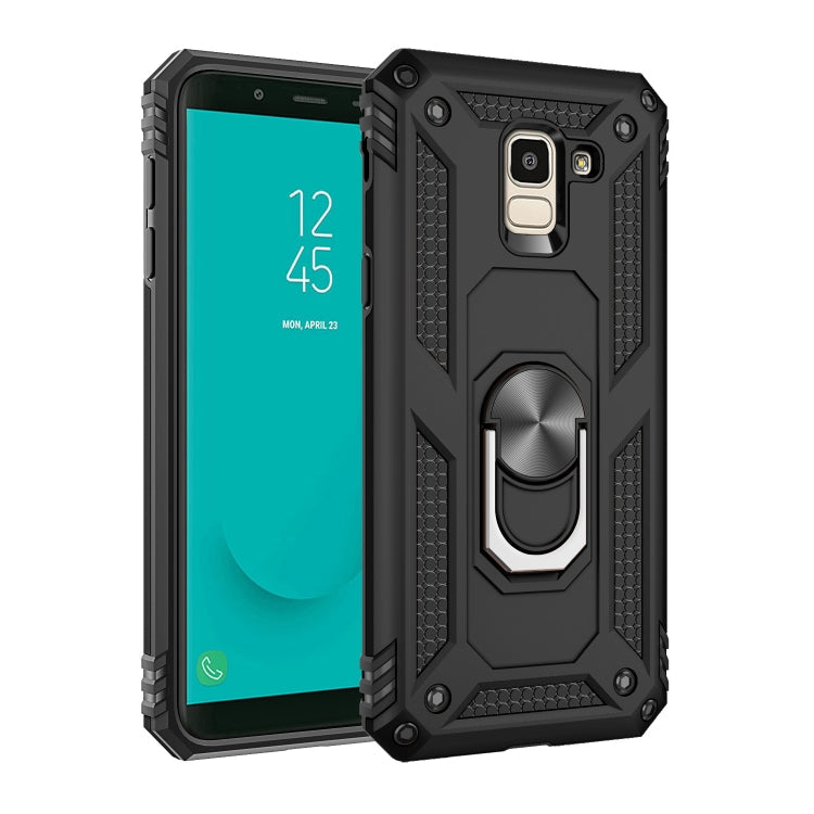 Armor Shockproof TPU + PC Protective Case for Galaxy J6 (2018), with 360 Degree Rotation Holder, For Galaxy J6 (2018) For Galaxy J6 (2018) Black