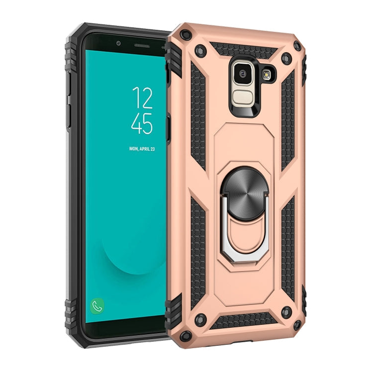 Armor Shockproof TPU + PC Protective Case for Galaxy J6 (2018), with 360 Degree Rotation Holder – Shockproof, TPU, For Galaxy J6 (2018)