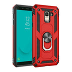 Armor Shockproof TPU + PC Protective Case for Galaxy J6 (2018), with 360 Degree Rotation Holder – Shockproof, TPU, For Galaxy J6 (2018)