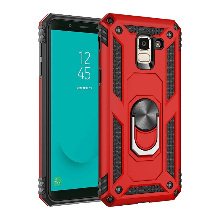 Armor Shockproof TPU + PC Protective Case for Galaxy J6 (2018), with 360 Degree Rotation Holder – Shockproof, TPU, For Galaxy J6 (2018)