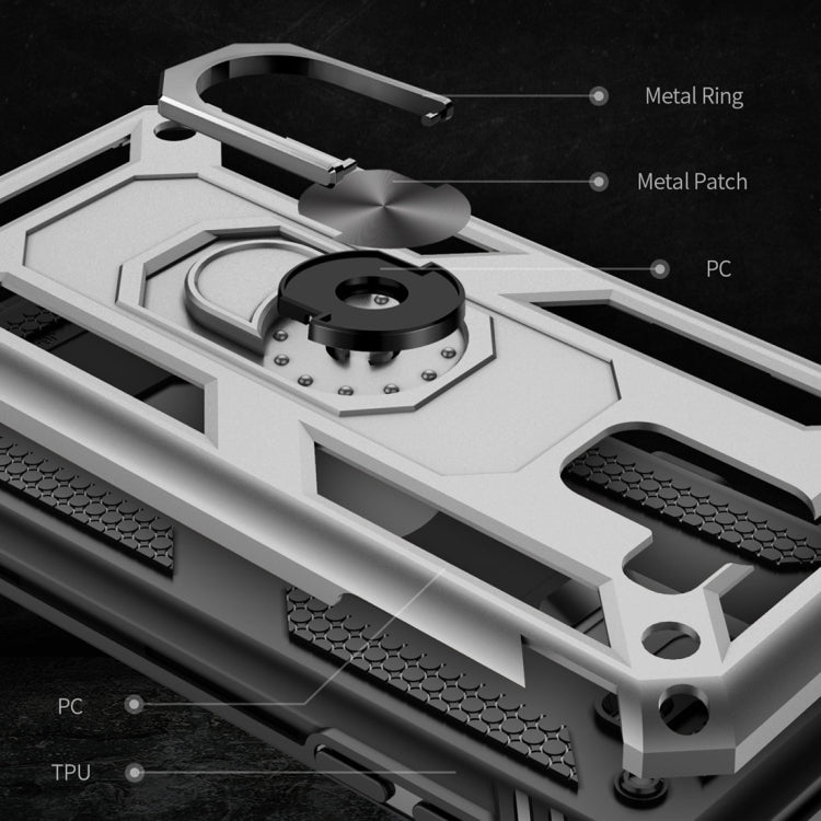Armor Shockproof TPU + PC Protective Case for Galaxy J6 (2018), with 360 Degree Rotation Holder – Shockproof, TPU, For Galaxy J6 (2018)