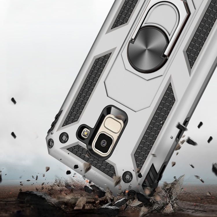 Armor Shockproof TPU + PC Protective Case for Galaxy J6 (2018), with 360 Degree Rotation Holder – Shockproof, TPU, For Galaxy J6 (2018)