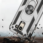 Armor Shockproof TPU + PC Protective Case for Galaxy J6 (2018), with 360 Degree Rotation Holder – Shockproof, TPU, For Galaxy J6 (2018)