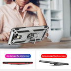 Armor Shockproof TPU + PC Protective Case for Galaxy J6 (2018), with 360 Degree Rotation Holder – Shockproof, TPU, For Galaxy J6 (2018)