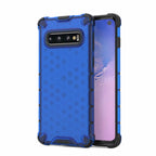 Honeycomb Shockproof PC + TPU Case for Galaxy S10, For Galaxy S10 For Galaxy S10 Blue