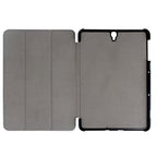 For Galaxy Tab S3 9.7 inch T820 / T825 Custer Texture Horizontal Flip Leather Case with 3-folding Holder, For Galaxy Tab S3 9.7