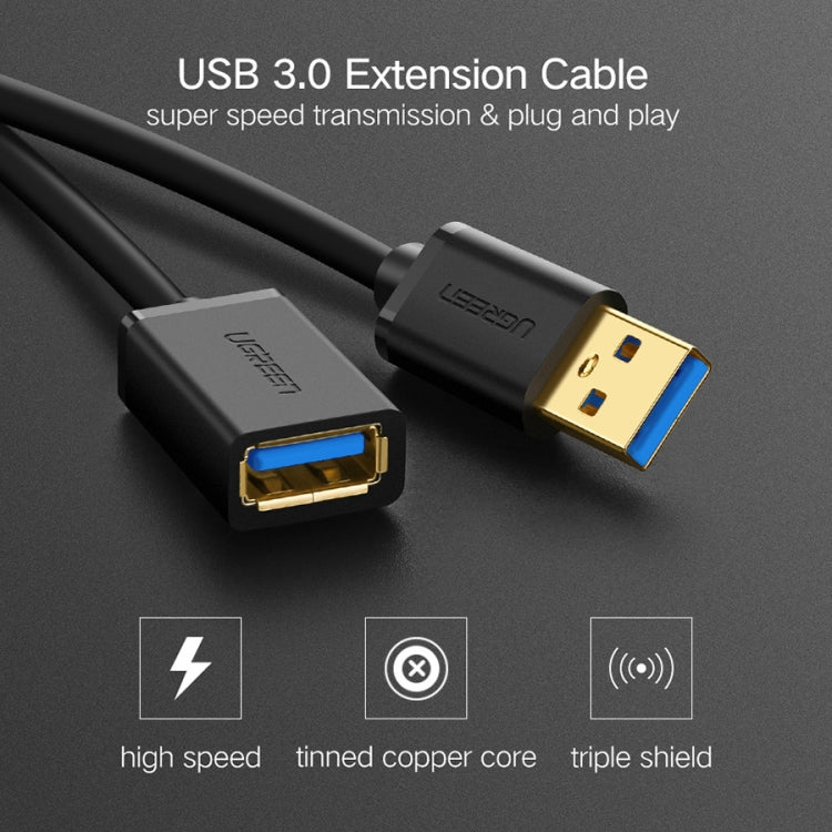 Ugreen 3m USB 3.0 Male to Female Data Sync Super Speed Transmission Extension Cord Cable, Length: 3m – Durable Build, Easy to Use