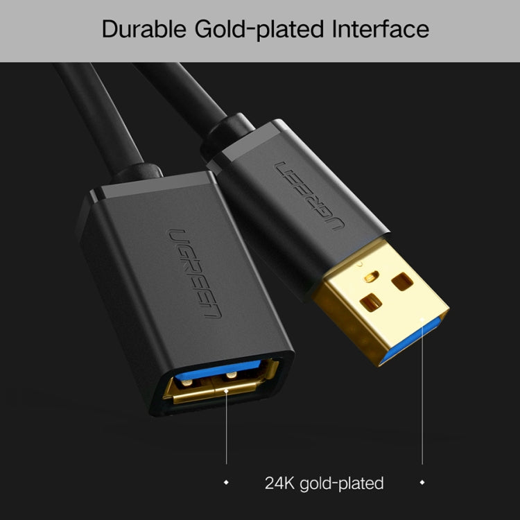 Ugreen 3m USB 3.0 Male to Female Data Sync Super Speed Transmission Extension Cord Cable, Length: 3m – Durable Build, Easy to Use