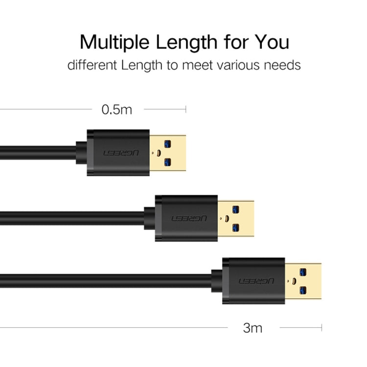 Ugreen 3m USB 3.0 Male to Female Data Sync Super Speed Transmission Extension Cord Cable, Length: 3m – Durable Build, Easy to Use