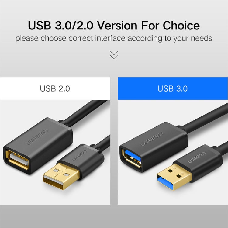 Ugreen 3m USB 3.0 Male to Female Data Sync Super Speed Transmission Extension Cord Cable, Length: 3m – Durable Build, Easy to Use