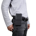 Men Litchi Texture Portable Mobile Phone Back Buckle Vertical Sleeve Waist Pack Leather Case for 6.3 Inch or Below Smartphones, 6.3 inch Litchi Texture – Leather 6.3 inch Litchi Texture