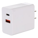 24W PD + QC3.0 Fast Charger Power Adapter Plug Adapter US Plug, 24W US Plug 24W US Plug