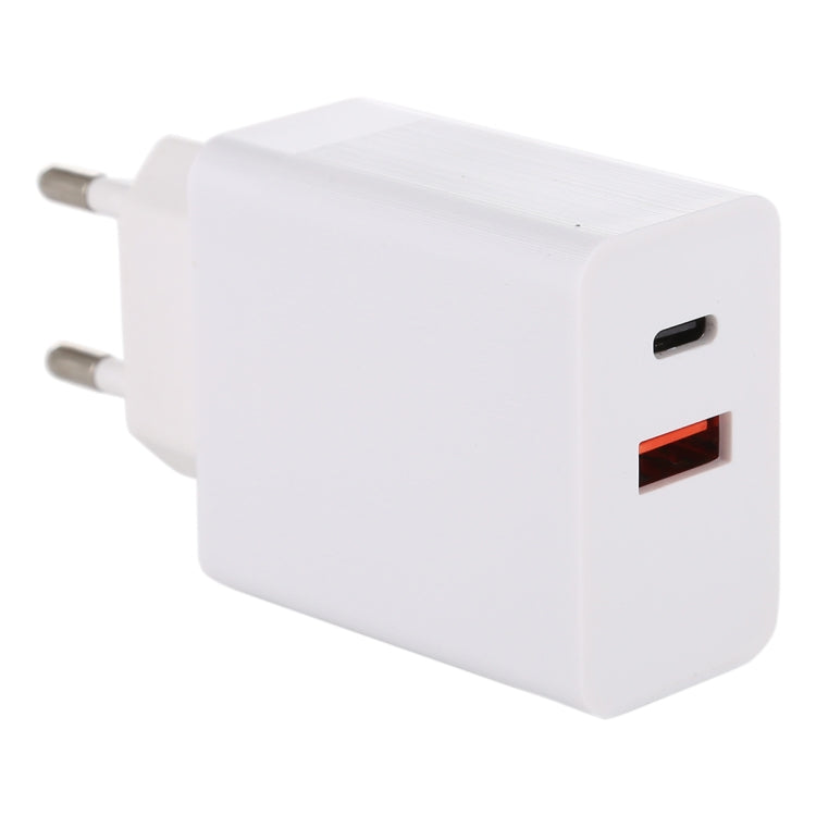 24W PD + QC3.0 Fast Charger Power Adapter Plug Adapter EU Plug, 24W EU Plug 24W EU Plug