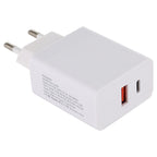 24W PD + QC3.0 Fast Charger Power Adapter Plug Adapter EU Plug, 24W EU Plug