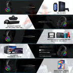 ONIKUMA K10 3.5mm Computer Games Wired Headset with RGB LED Light, K10 – Durable Build, Easy to Use