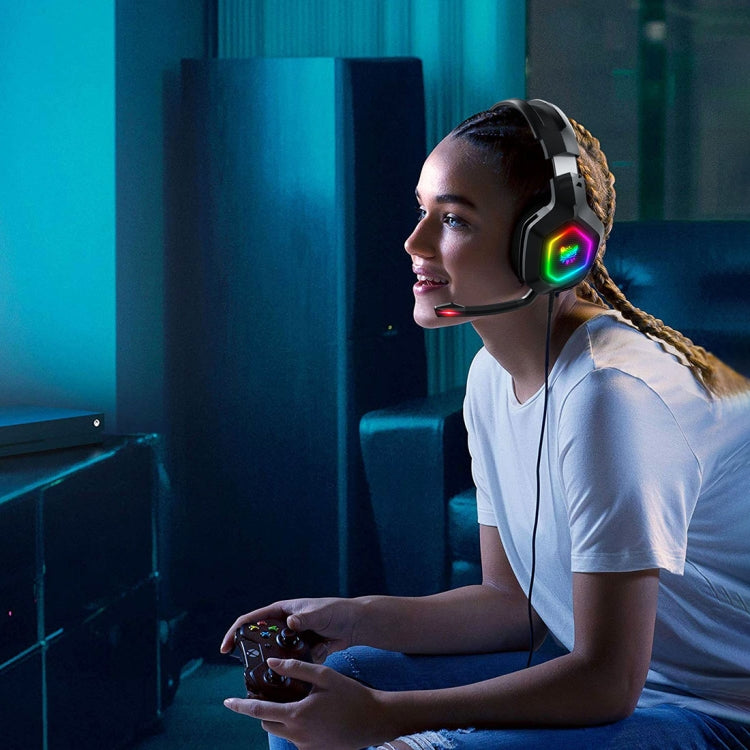 ONIKUMA K10 3.5mm Computer Games Wired Headset with RGB LED Light, K10 – Durable Build, Easy to Use