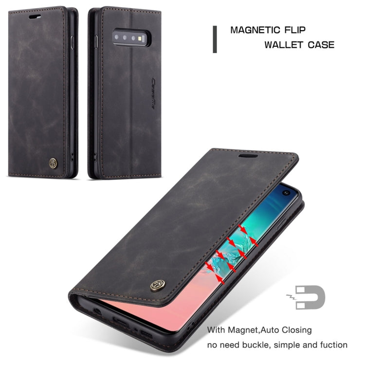 CaseMe-013 Multifunctional Retro Frosted Horizontal Flip Leather Case for Galaxy S10, with Card Slot & Holder & Wallet – Card Slot, Flip, Leather, For Galaxy S10