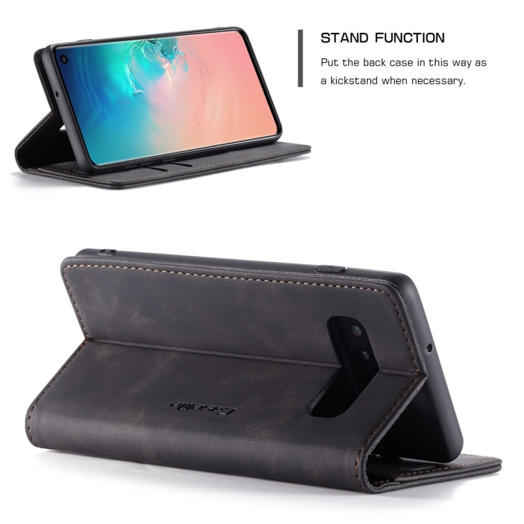 CaseMe-013 Multifunctional Retro Frosted Horizontal Flip Leather Case for Galaxy S10, with Card Slot & Holder & Wallet – Card Slot, Flip, Leather, For Galaxy S10