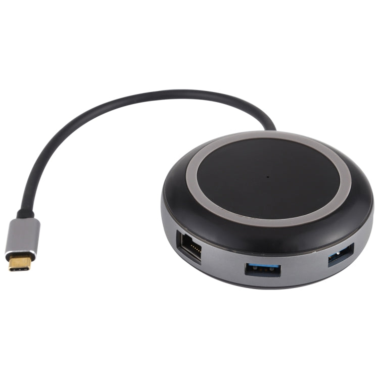 USB-C / Type-C to USB 3.0 x 3 + USB-C / Type-C + HDMI + RJ45 + SD / TF Card Reader Multi-function HUB Adapter – Card Slot