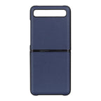 For Galaxy Z Flip Genuine Leather Lambskin Texture Folding Protective Case