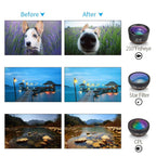 APEXEL Camera Lens – APL-DG6V2 6 in 1 Universal External 2X Telephone+210 Degrees...