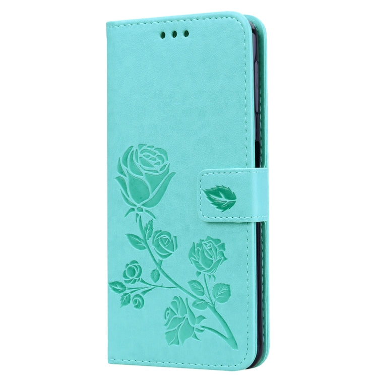 Rose Embossed Horizontal Flip PU Leather Case for Samsung Galaxy A7 (2018) , with Holder & Card Slots & Wallet – Card Slot, Flip, Leather, For Samsung Galaxy A7 (2018)