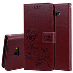 Rose Embossed Horizontal Flip PU Leather Case for Samsung Galaxy J4 Plus, with Holder & Card Slots & Wallet, For Samsung Galaxy J4 Plus For Samsung Galaxy J4 Plus Brown