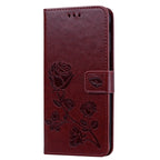 Rose Embossed Horizontal Flip PU Leather Case for Samsung Galaxy J6 Plus, with Holder & Card Slots & Wallet, For Samsung Galaxy J6 Plus