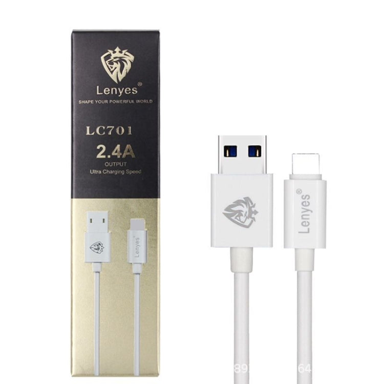 Lenyes LC701 1.5m 2.4A Output USB to Micro USB PVC Data Sync Fast Charging Cable, 1.5m Micro USB – Wear-resistant, Fast Charging, TPU
