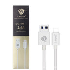 Lenyes LC701 1.5m 2.4A Output USB to Micro USB PVC Data Sync Fast Charging Cable, 1.5m Micro USB – Wear-resistant, Fast Charging, TPU