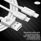 Lenyes LC701 1.5m 2.4A Output USB to Micro USB PVC Data Sync Fast Charging Cable, 1.5m Micro USB – Wear-resistant, Fast Charging, TPU