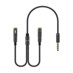 2 in 1 3.5mm Male to Double 3.5mm Female TPE High-elastic Audio Cable...