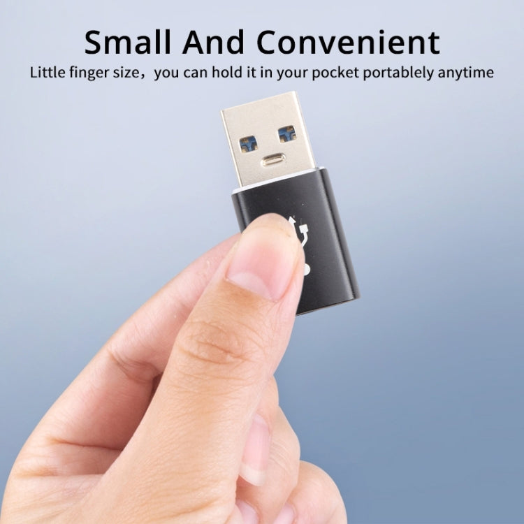 3 PCS USB-C / Type-C Female to USB 3.0 Male Aluminum Alloy Adapter, Support Charging & Transmission Data, USB 3.0 – Aluminum Alloy